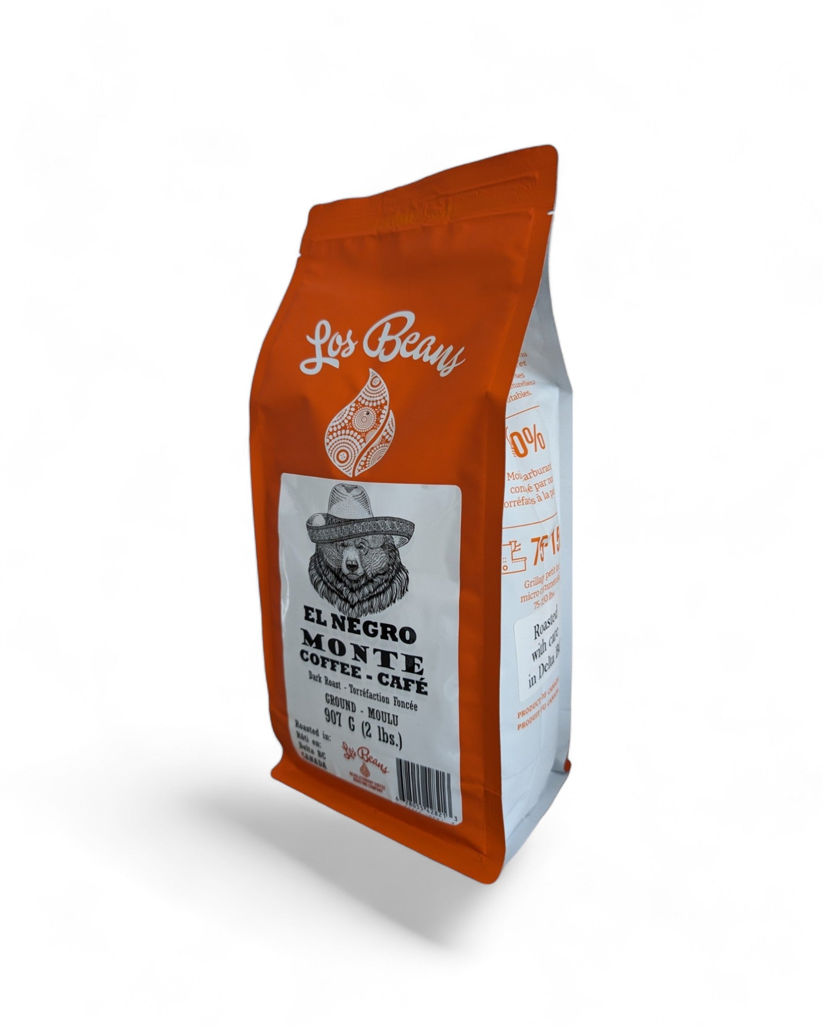 Los Beans El Negro Monte Dark Roast 907g Ground.